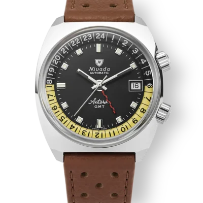 Nivada Grenchen Antarctic GMT, Brown Racing