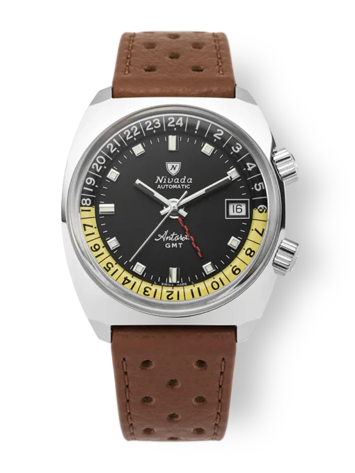 Nivada Grenchen Antarctic GMT, Brown Racing