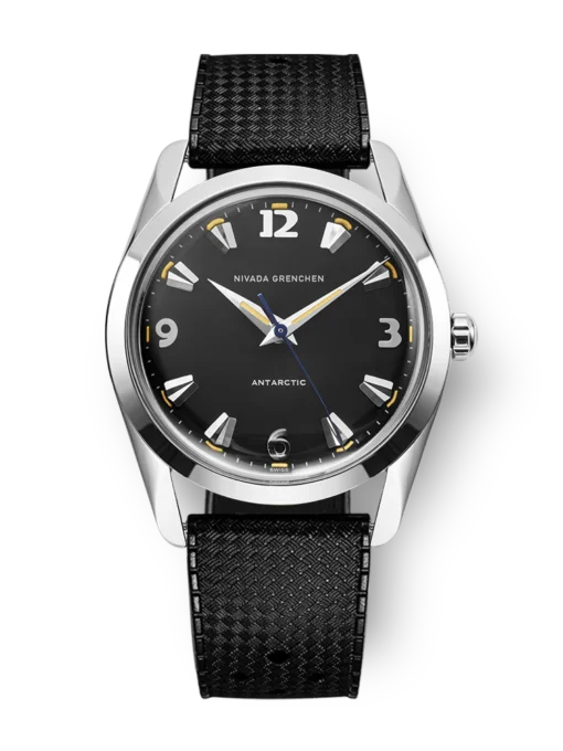 Nivada Grenchen Antarctic 35mm, Black Dial, No Date